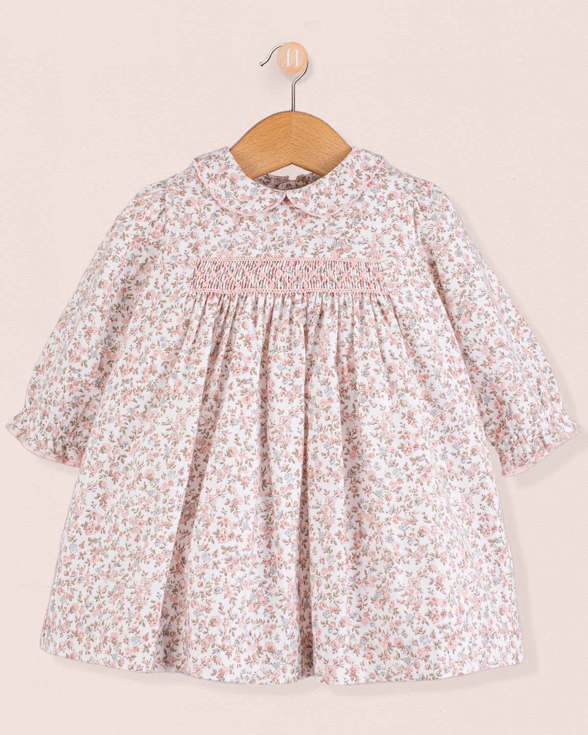 Baby Madeline French Antique Pink Dress